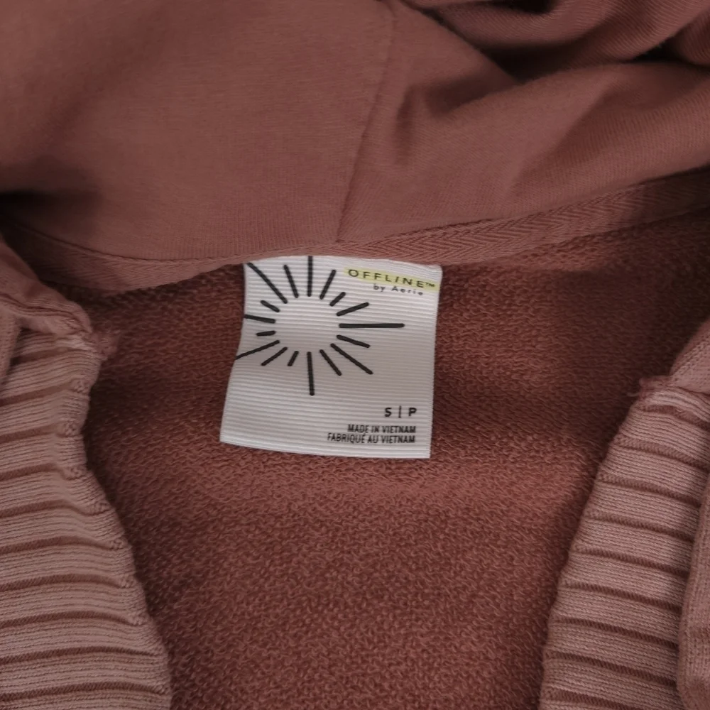 Offline by Aerie dusty pink distressed oversized size small